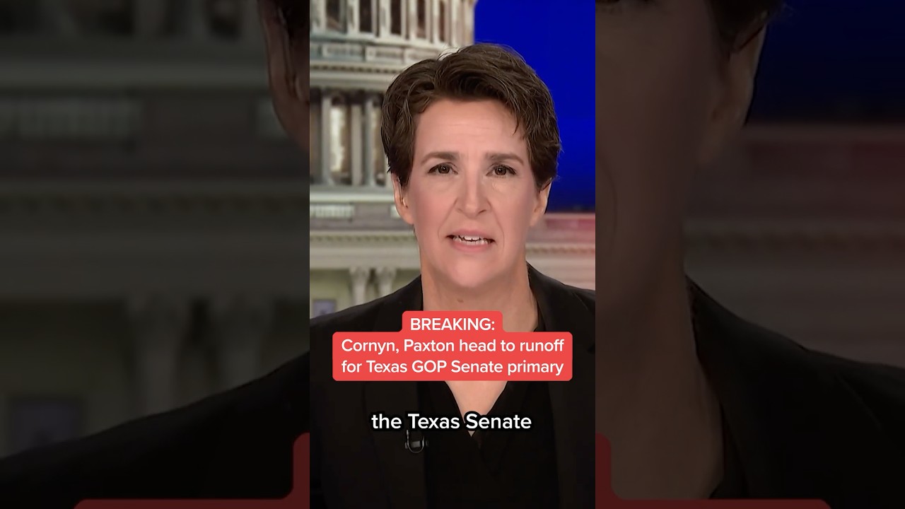 BREAKING: Cornyn, Paxton head to runoff for Texas GOP Senate primary