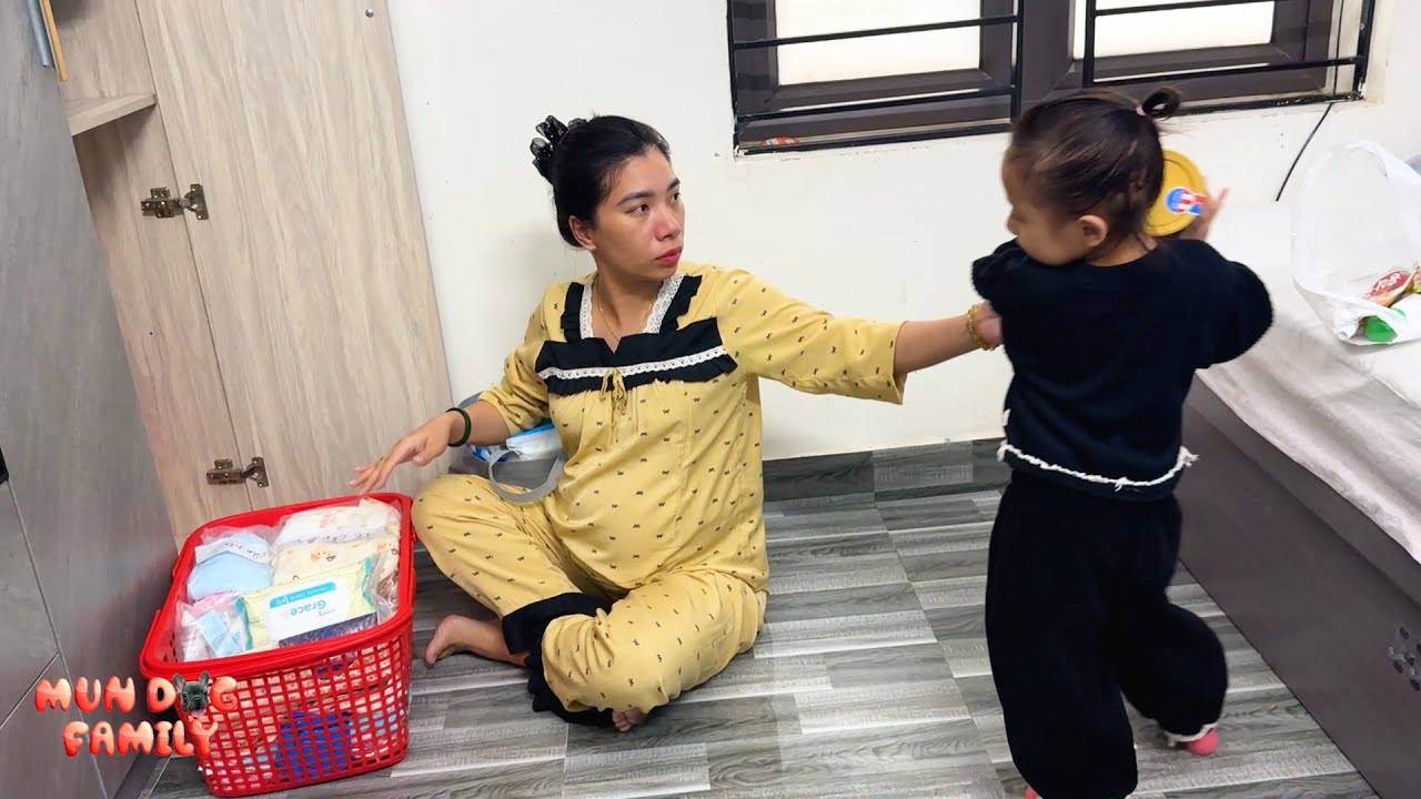 Diem and mom had difficulty choosing powdered milk for the baby