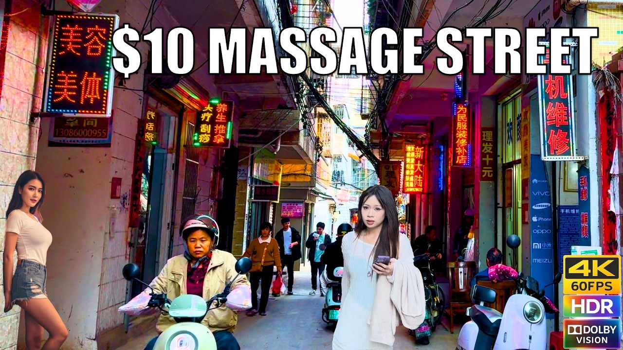 What China Is Really Like: Hidden Urban Village, Neon Alleys & Real Street Life 4K HDR Walking Tour