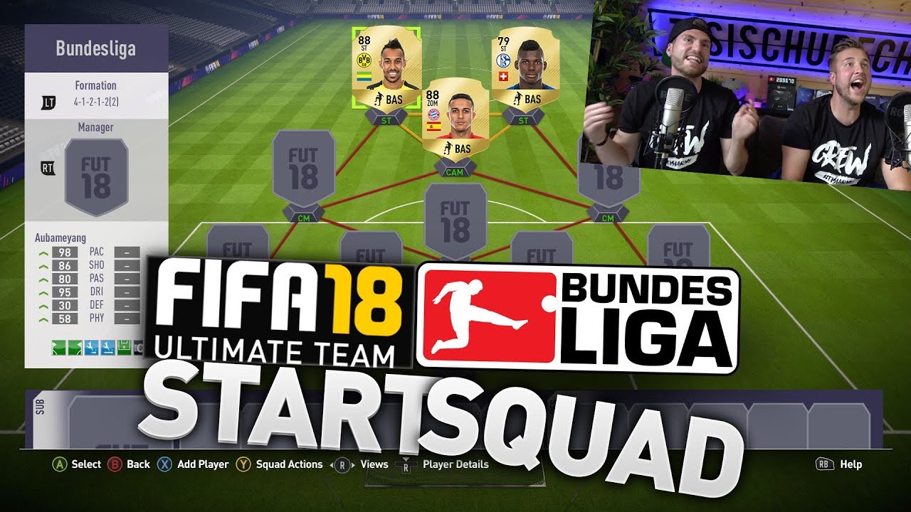 Unser erstes Team in FIFA 18 (Bundesliga)