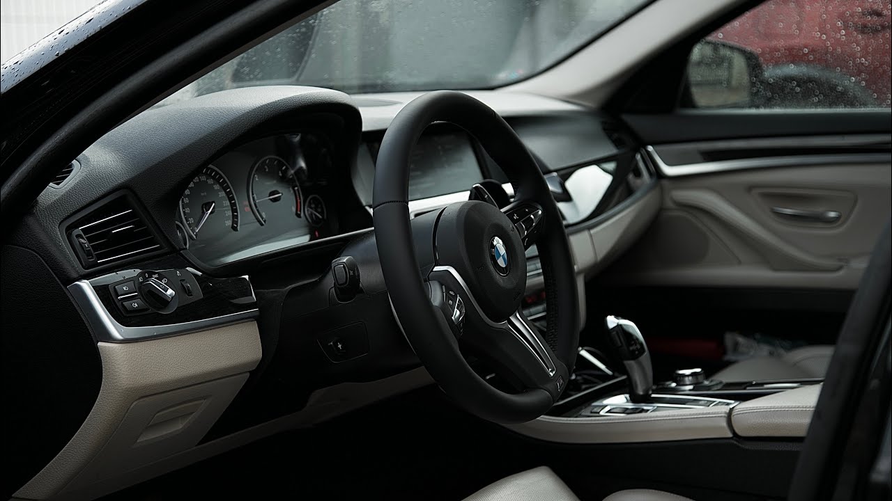 Замена руля на bmw f10 на m paket #установкаруля #замена #бмвф10 #ф10 #мпакет #тюнинг