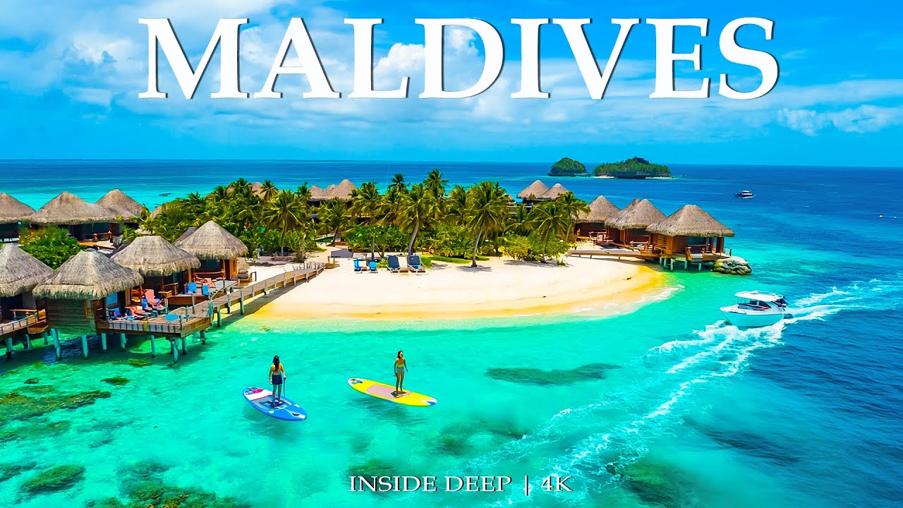 Maldives 4K | Explore More Stunning Islands and Crystal Waters With Deep House Chill