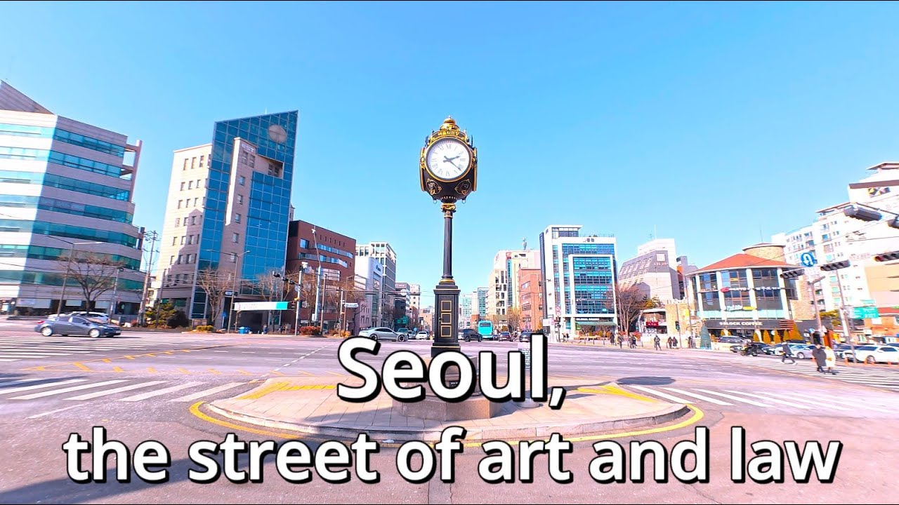 서울, 예술과 법의 거리 4KㅣASMRㅣNOISEㅣSeoul, the street of art and law