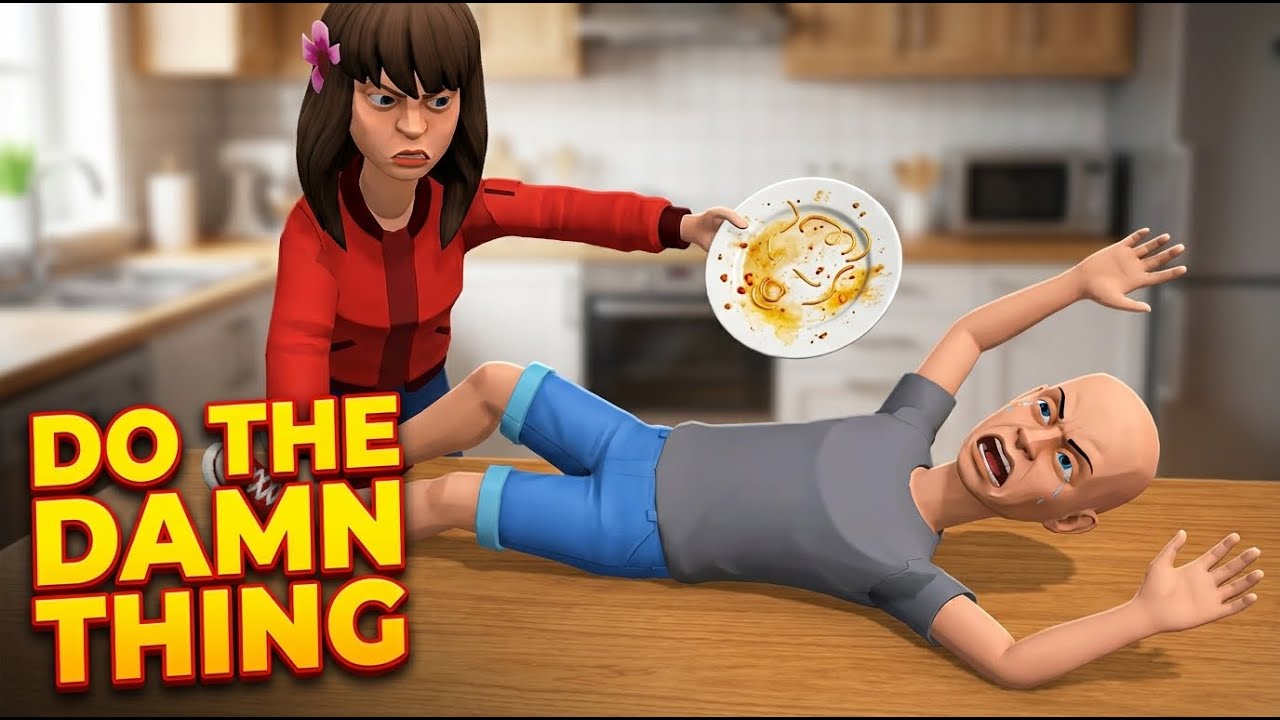 Mom Asks Classic Caillou to Do the Dishes/ C.  Caillou Curses / Grounded