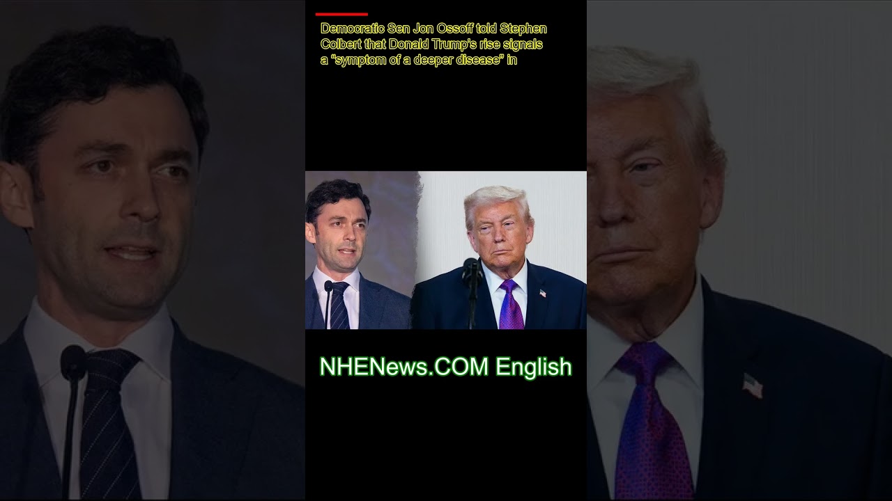 Jon Ossoff Says Trump's Election Victories Are a Sign of Disease in America