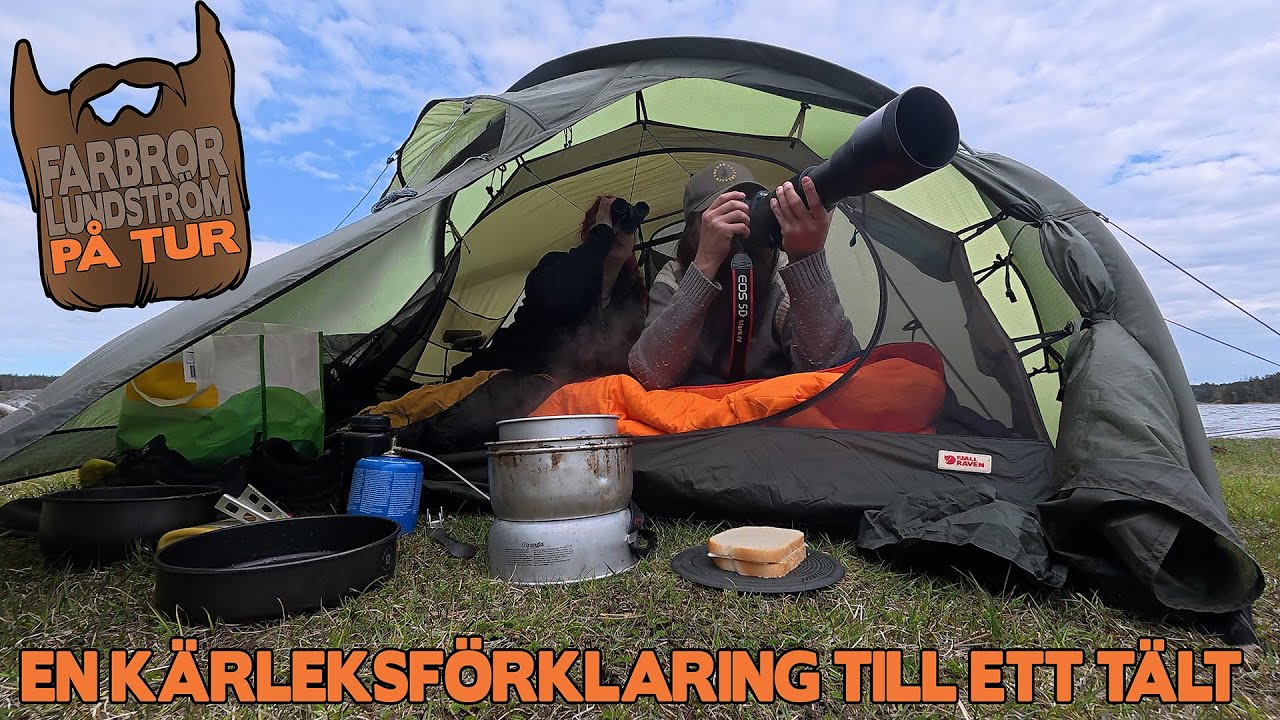 Farbror Lundström Tältar med Sussi i ett Fjällräven Abisko View 2 - En Kärleksförklaring
