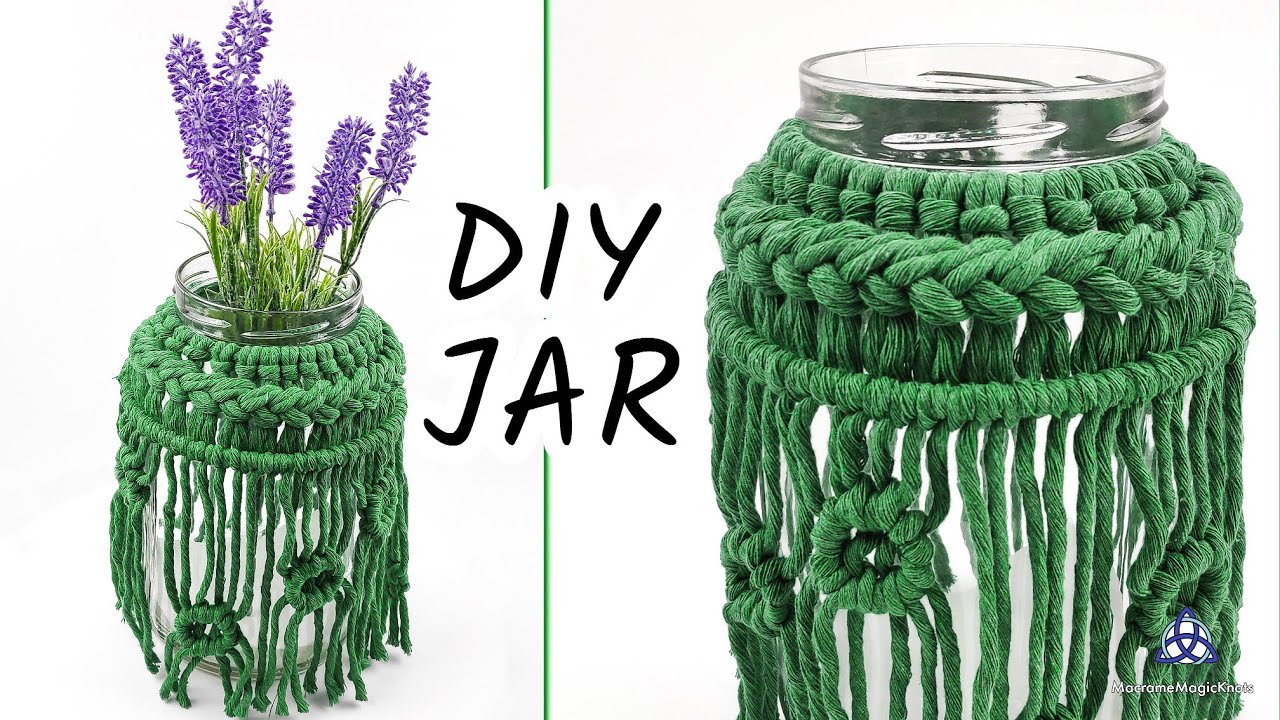Macrame Jar Tutorial | EASY & FAST to make