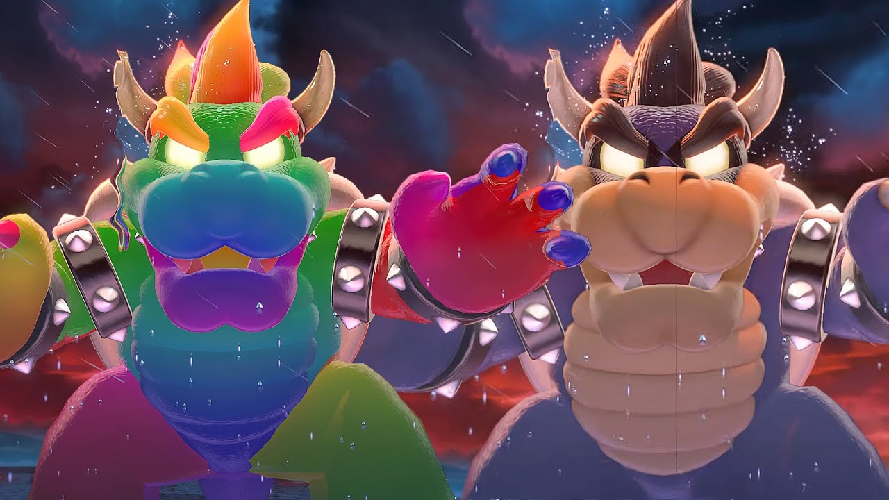 Bowser's Fury - Secret Final Rainbow & Dark Bowser Boss Fight 4k60FPS