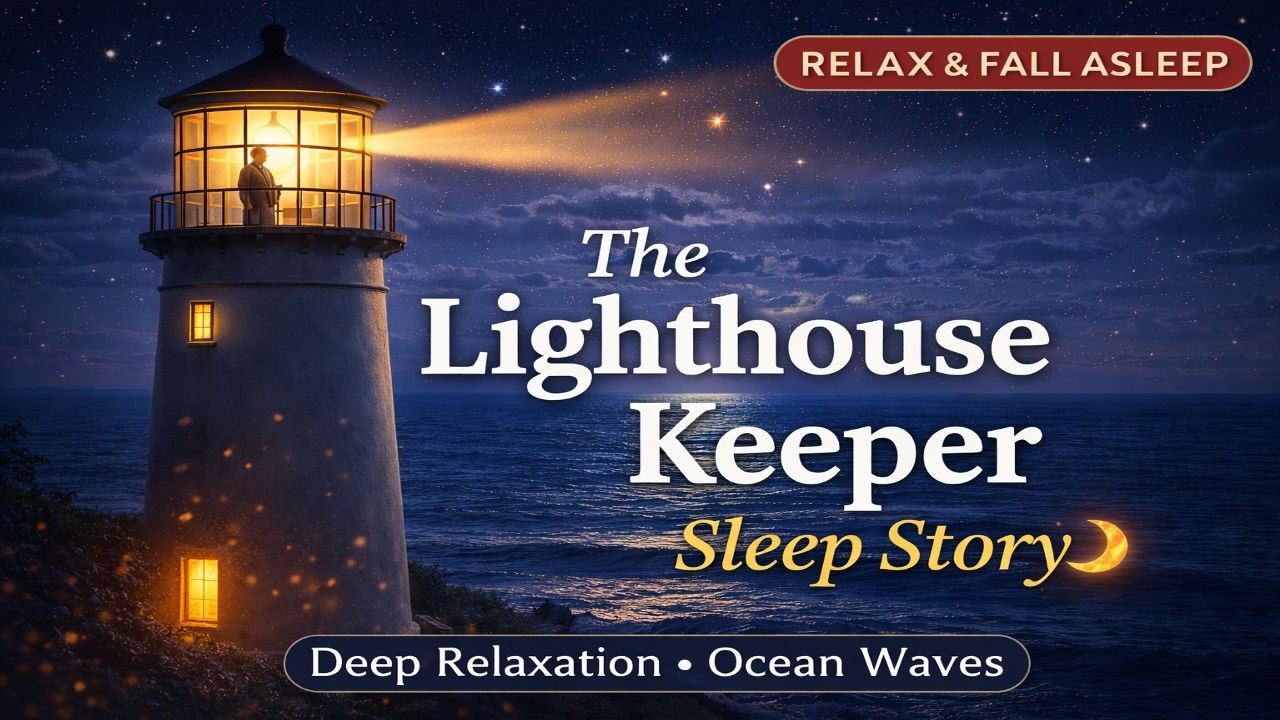 The Lighthouse Keeper Sleep Story | Calm Ocean Waves for Deep Relaxation & Insomnia Relief