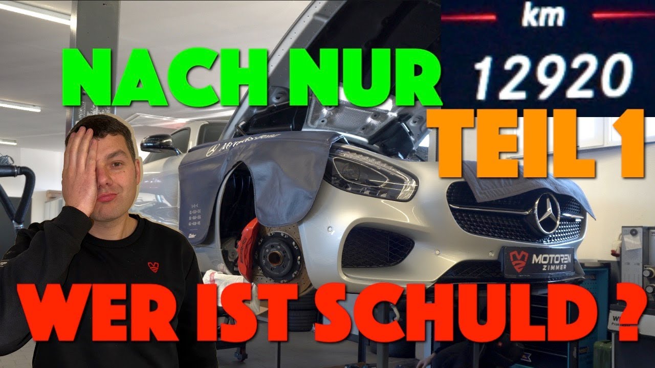 Motor nach 12920 KM Totalschaden ! Unfassbar AMG GT Mercedes Sportwagen