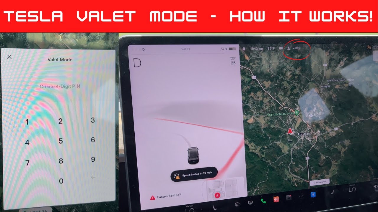 Режим Tesla Valet — как это работает!