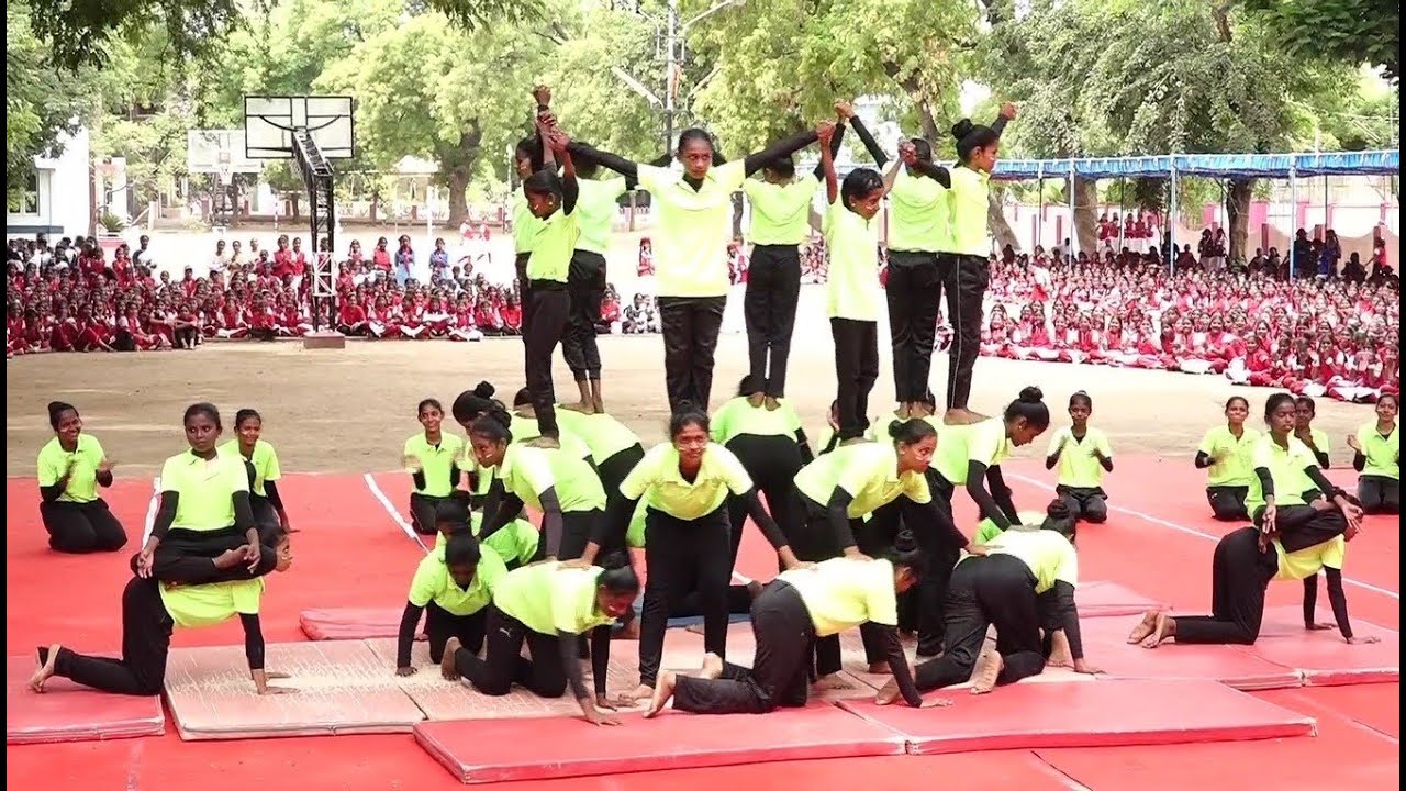 NIRMALA GIRLS HR. SEC. SCHOOL, MADURAI - 72nd ANNUAL SPORTS MEET - PYRAMID