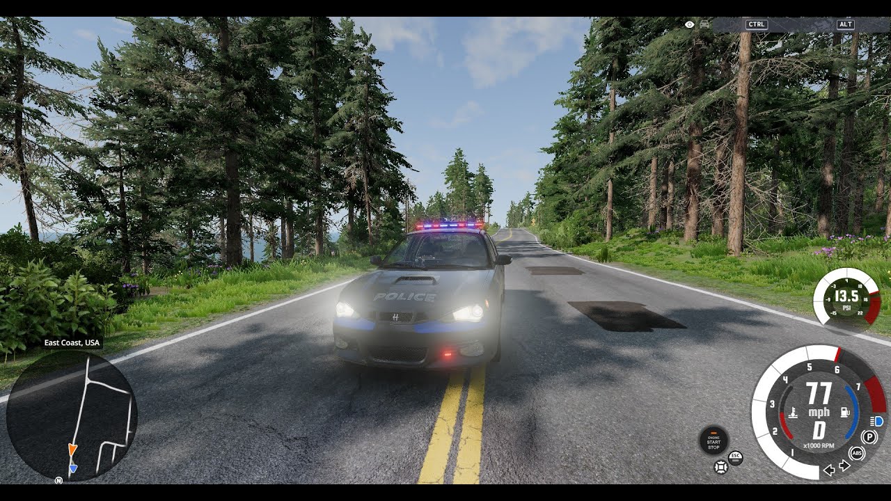 play beamng as a cop drifting and haveing alot of fun