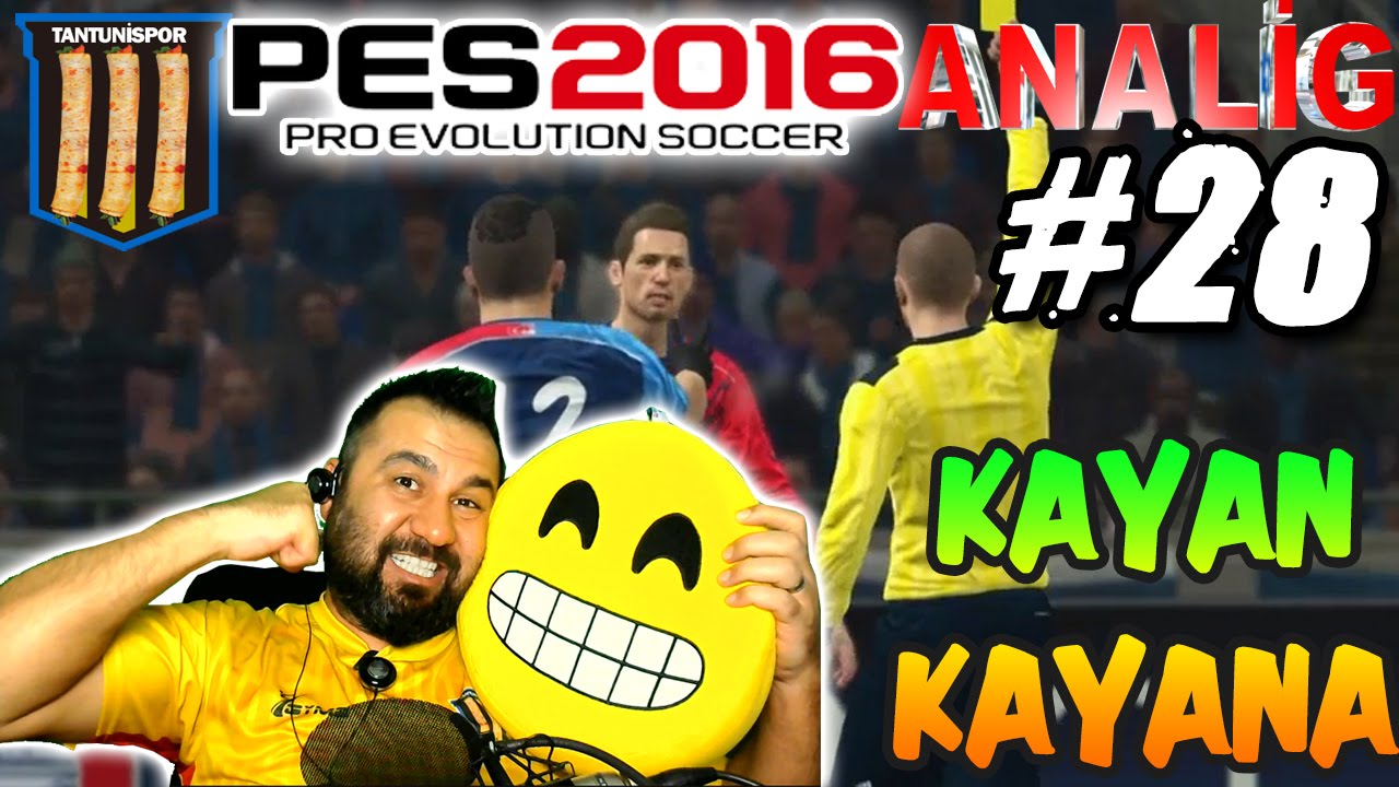 TANTUNİSPOR ile PES 2016 ANALİG #28 | KAYAN KAYANA!
