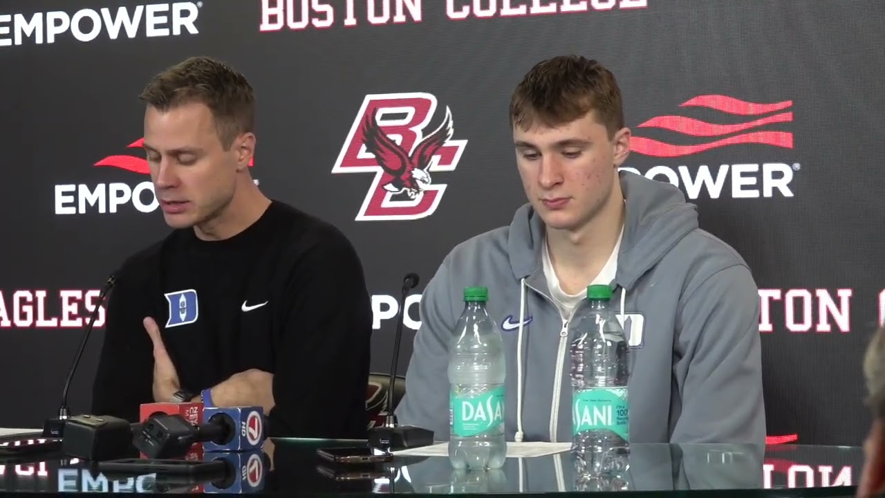 John Scheyer & Cooper Flagg postgame interview
