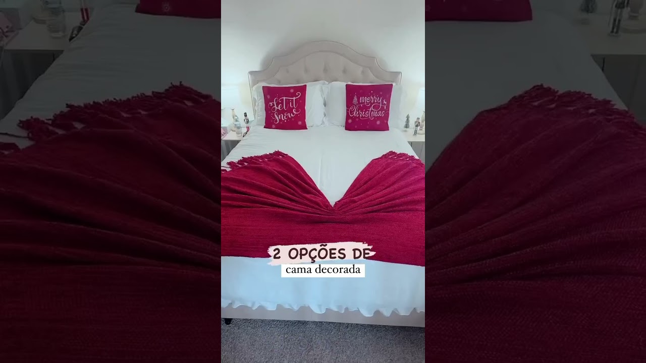 2 op&ccedil;&otilde;es de como arrumar a manta na cama de forma r&aacute;pida e bonita ✔️❤️ Espero que gostem!