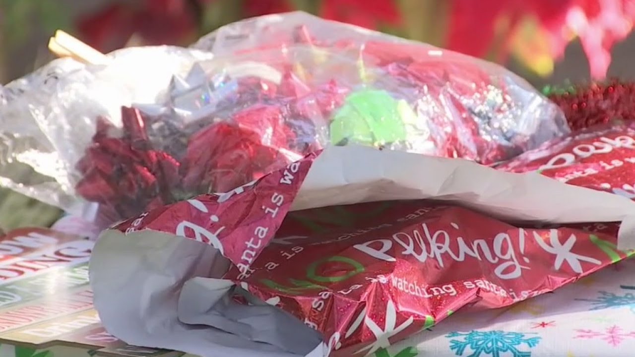 Tips for recycling Christmas wrapping paper, bows, and more
