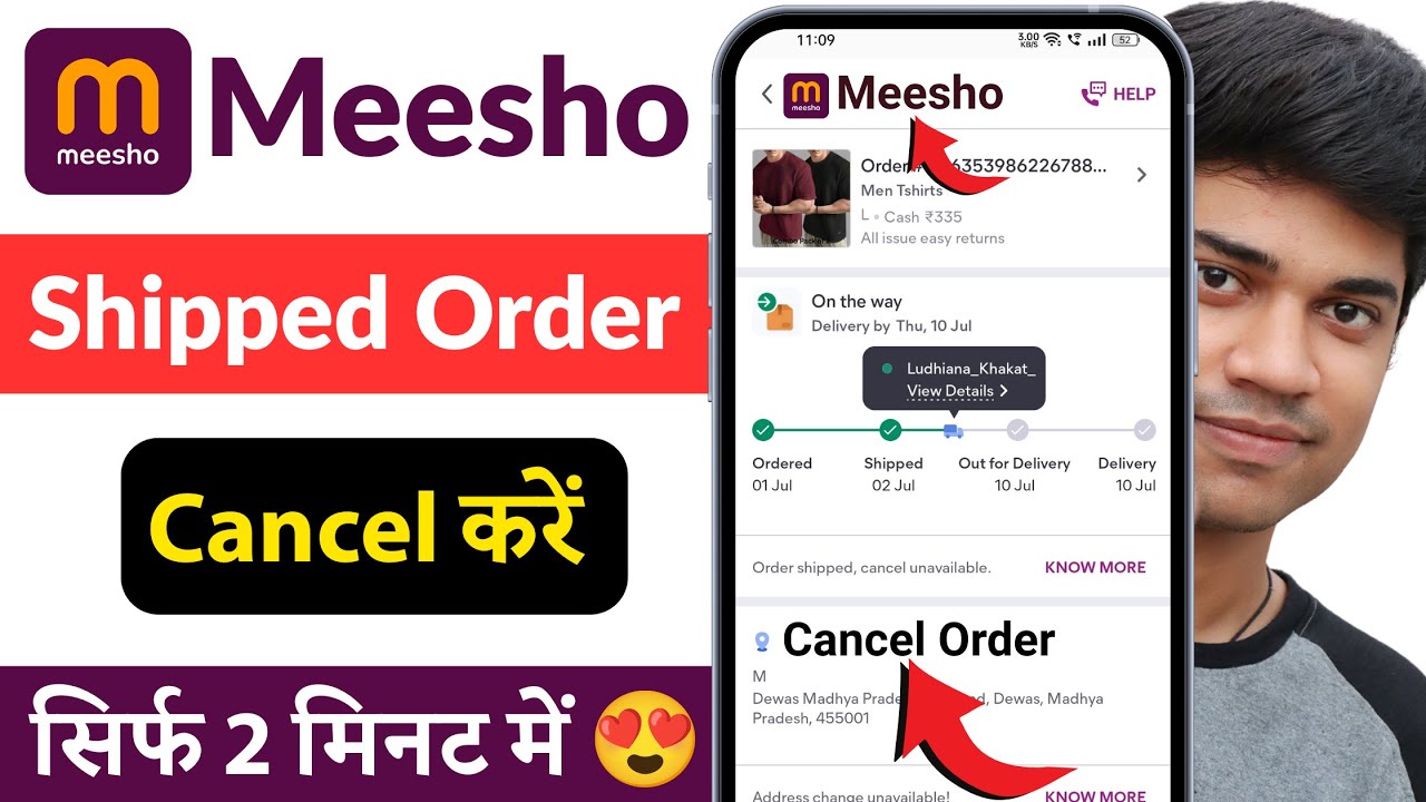 Meesho par shipped order cancel kaise kare | how to cancel shipped order on meesho order cancel