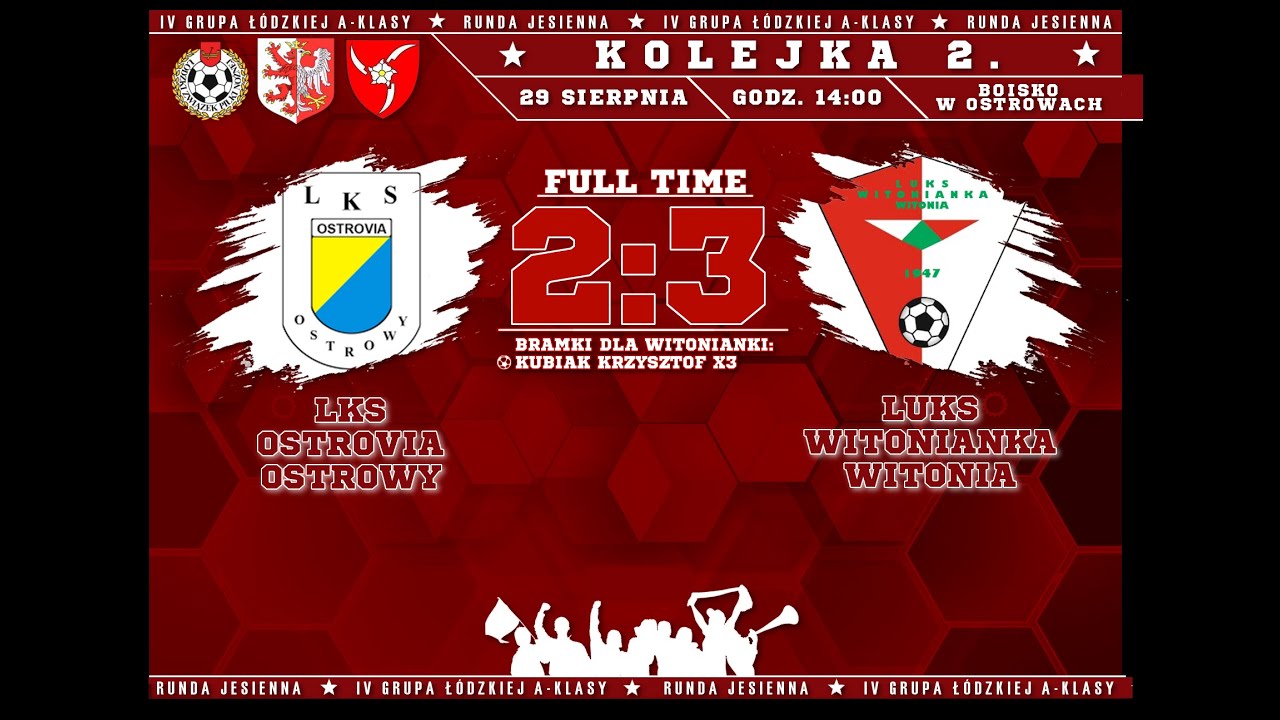 29.08.2021 | LKS Ostrovia Ostrowy 2:3 LUKS Witonianka Witonia | Skrót meczu