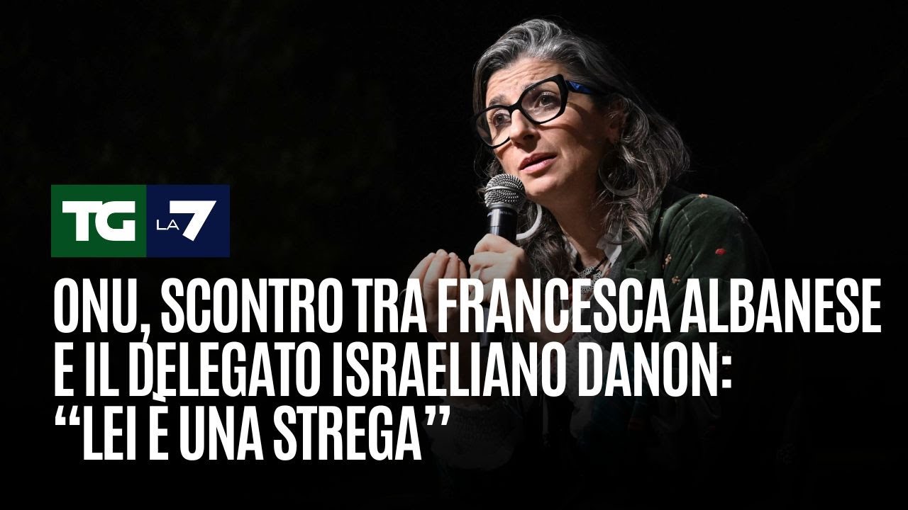 Onu, scontro tra Francesca Albanese e il delegato israeliano Danon: “Lei è una strega