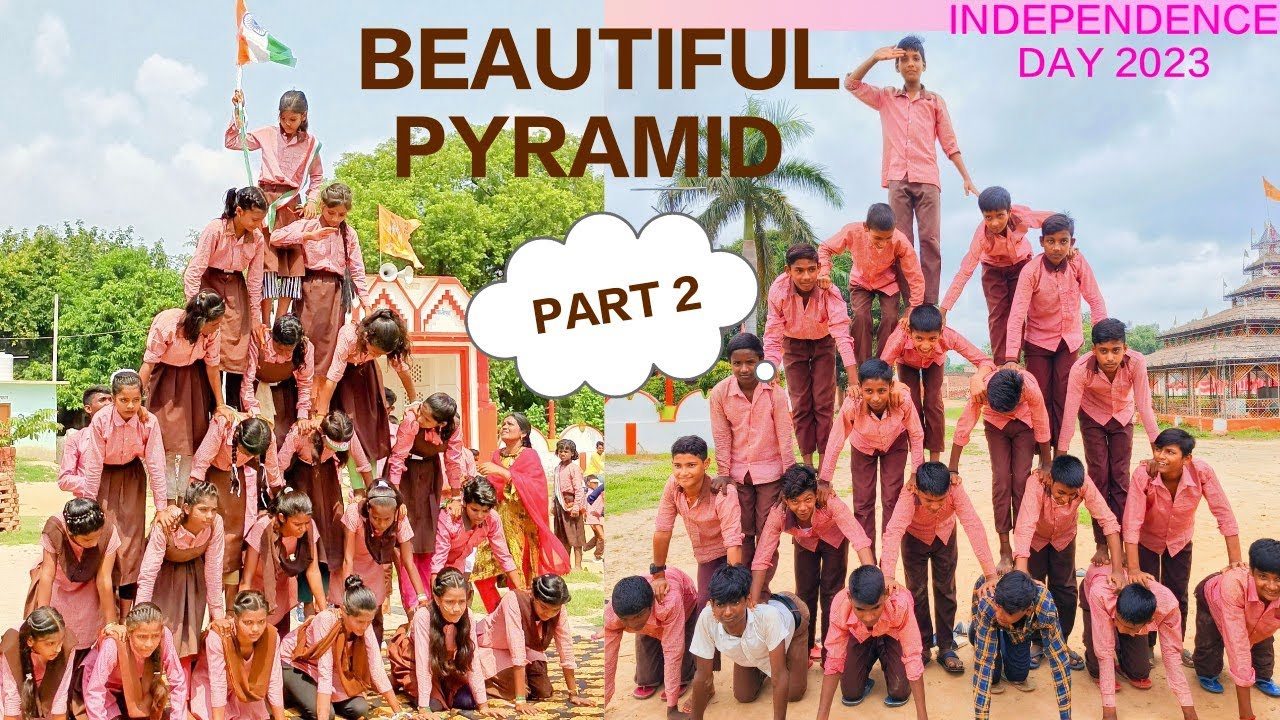 Pyramid for independence day ll 15 August pyramid ll pyramid 15 August #viral #school #video