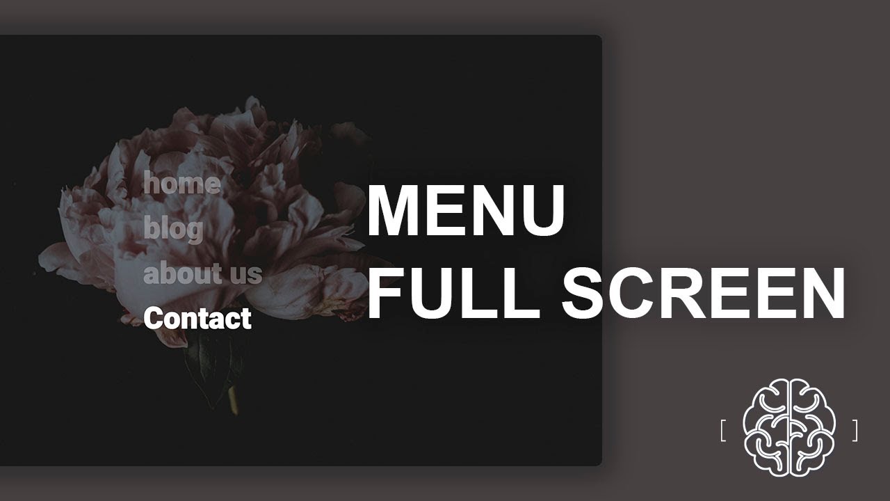 Menu FULL SCREEN vertical ¡¡MINIMALISTA!! 🎨 | HTML 5