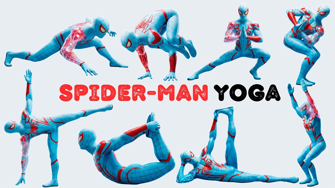 Утренние ритуалы Человека-паука | Йога Человека-паука для детей | Йога для силы, гибкости и здоровья
