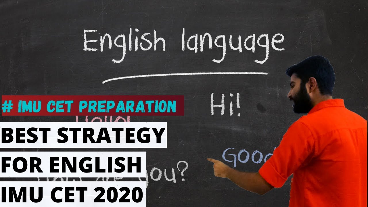 Best Strategy for ENGLISH | IMU CET Preparation