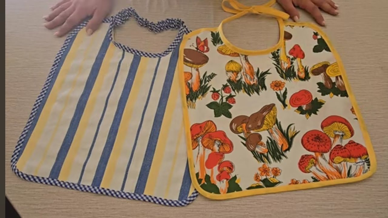 BAVETTE PER ADULTI tutorial di cucito con cartamodello gratis 