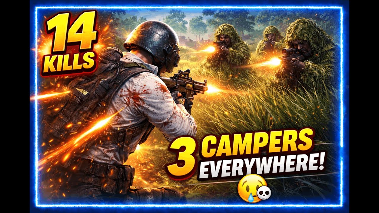 14 Kills Solo Carry… Par Erangel Ghillie Camper Ne mar diya 😭💀 #viral #shorts #trending #bgmi #new