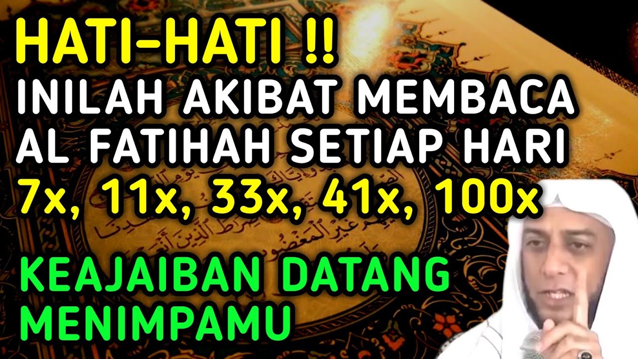 ✔️ APAPUN HAJAT ANDA AKAN DIKABULKAN !! 13 Keajaiban Membaca Al Fatihah Setiap Hari