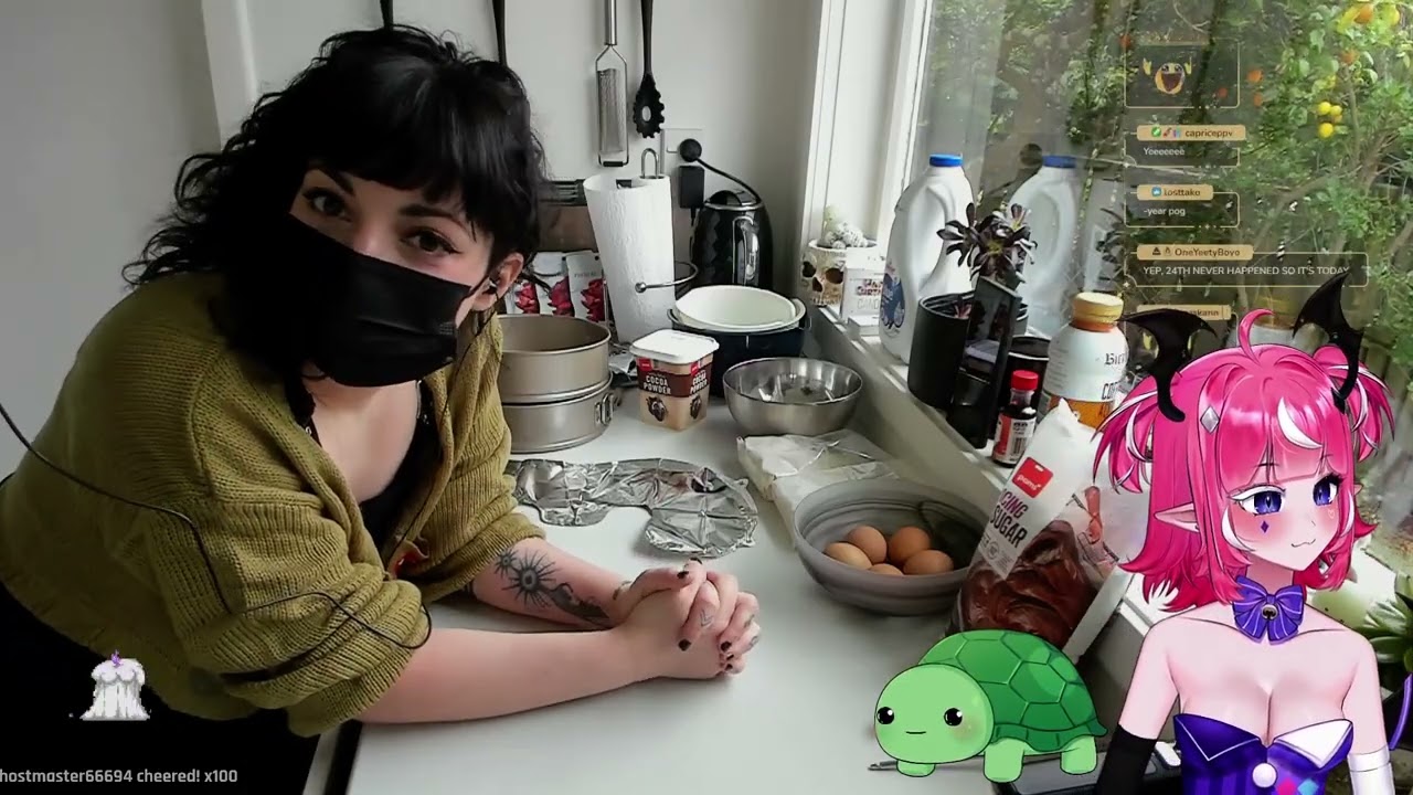🎉BIRTHDAY PARTY STREAM w camila and Vedal🎉BAKING BRAIN CAKE BLIND
