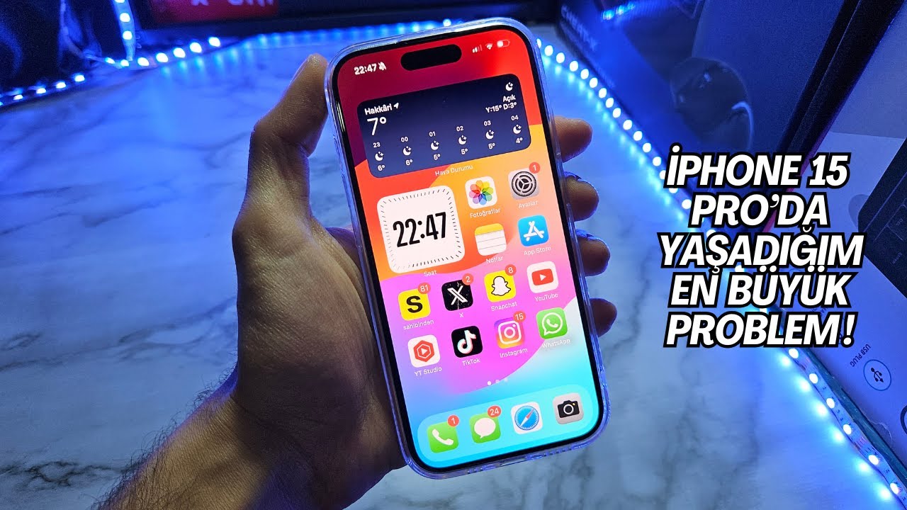 İPHONE 15 PRO'DA YAŞADIĞIM PROBLEM ! | DOKUNMATİK SORUNU