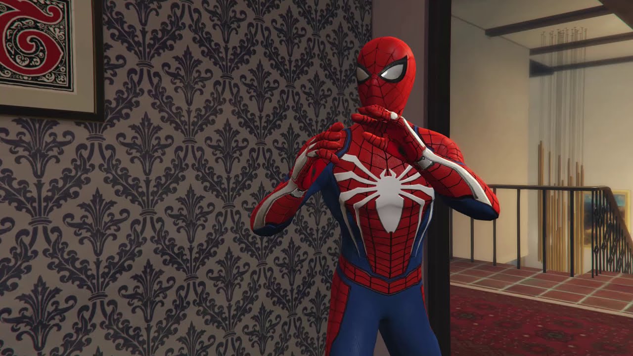 Spiderman scared the Tracey-de-santa - GTA5