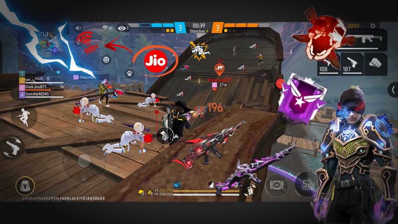 | FREE FIRE | CS ranked High ping gameplay in mobile 