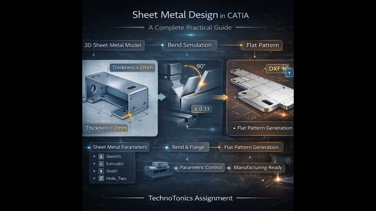 Software - EP- 42 -CATIA सॉफ्टवेयर का उपयोग करके शीट मेटल डिजाइन