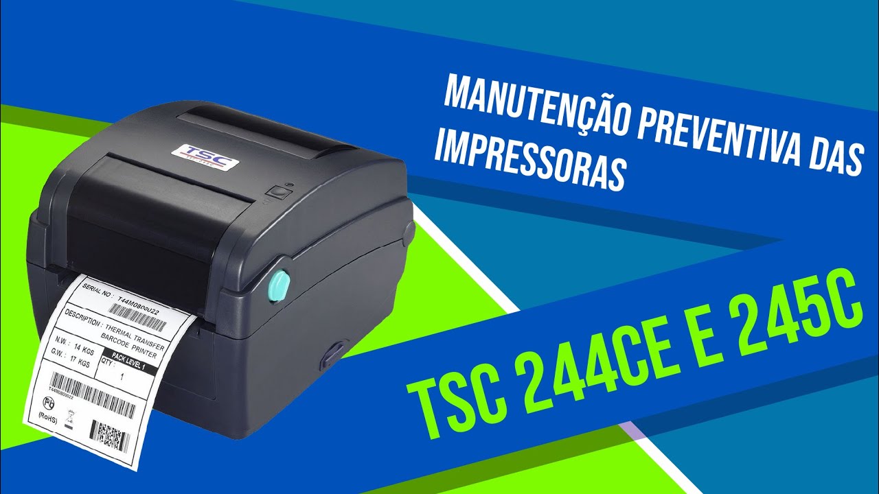 MANUTENÇÃO PREVENTIVA das Impressoras TSC 244CE e 245C | Suporte Compex
