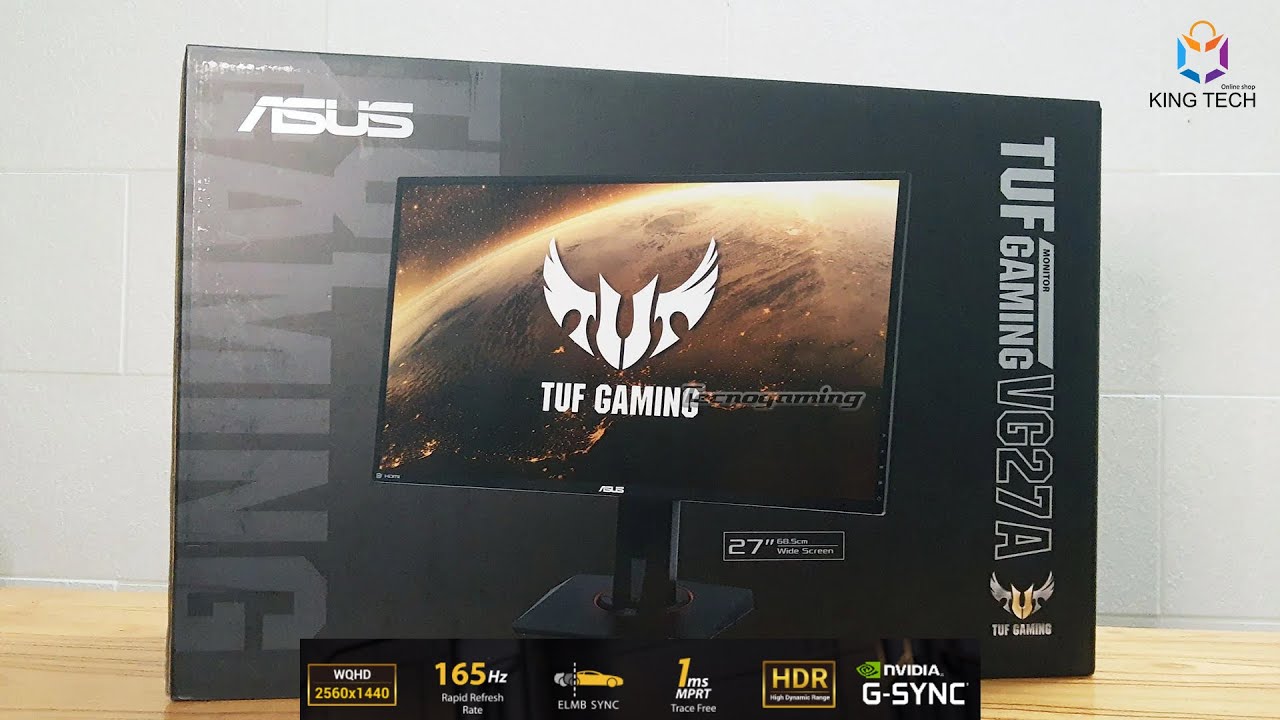 ASUS TUF VG27A 27 inch 2K Gaming Monitor IPS 165Hz 1ms HDR10 G-SYNC  Review | Unboxing | Gameplay