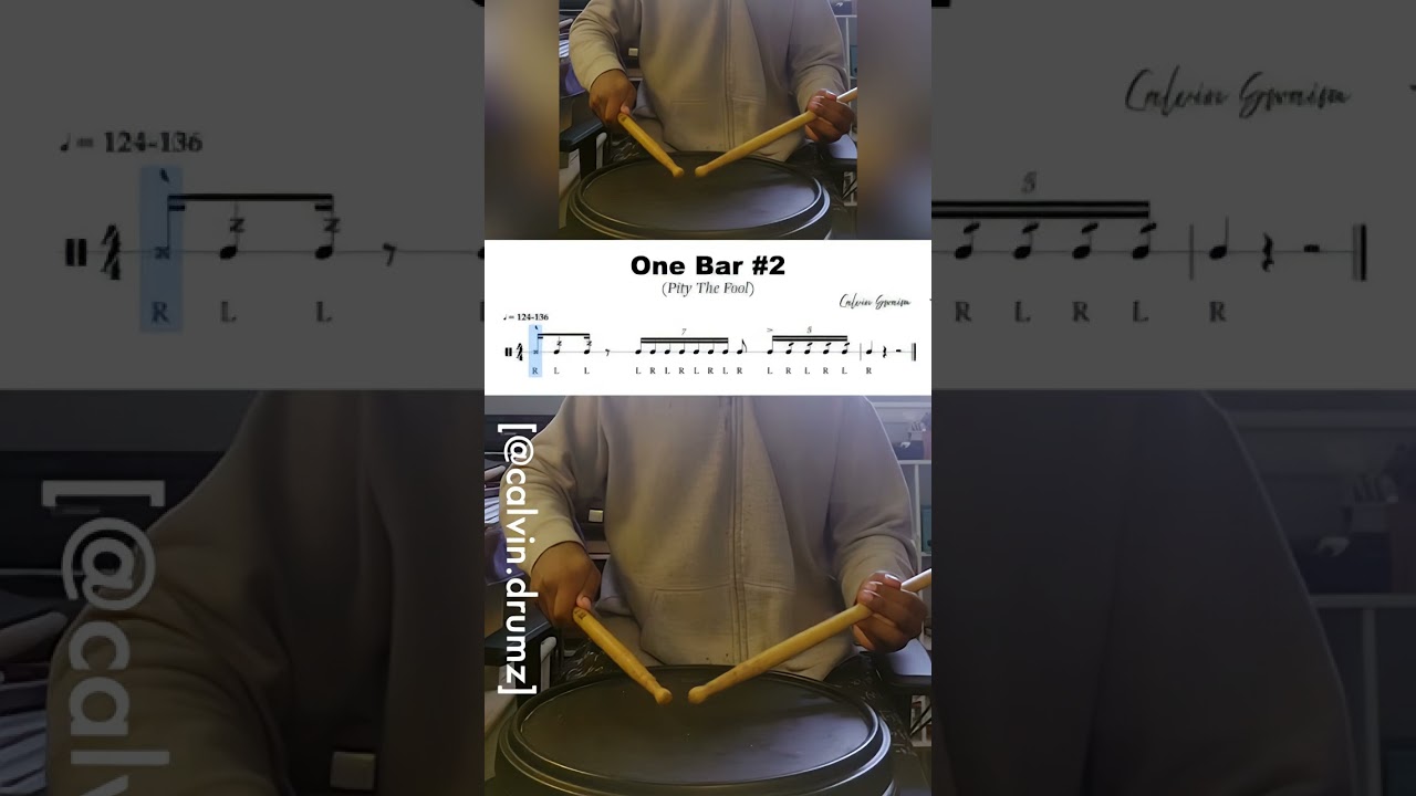 [calvin.drumz] One Bar #2 with @elijah._.music_