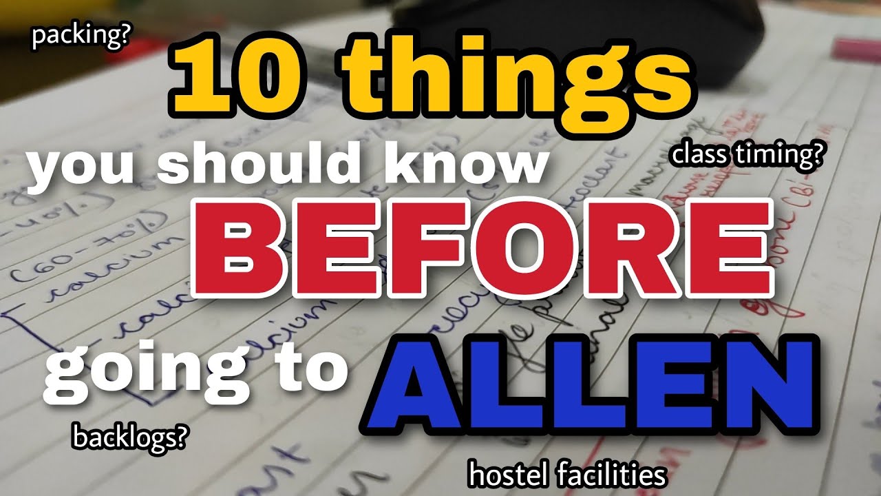 10 things you should know before going to ALLEN in 2024 #allen #neetaspirant