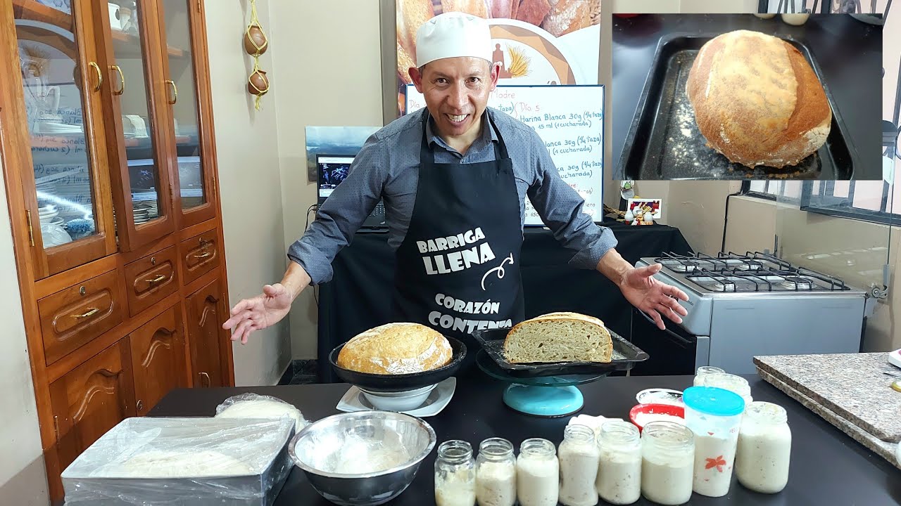 Clase en vivo y en Directo sobre la preparación de la masa Madre y Pan de masa madre  a mi estilo