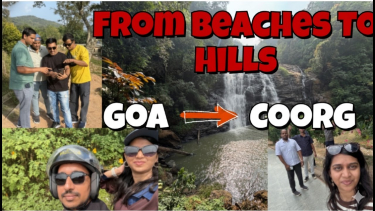 Leaving Goa Behind | Our First Day in Coorg 🌿 #coorg #goa #coastaldrive #goavlog 