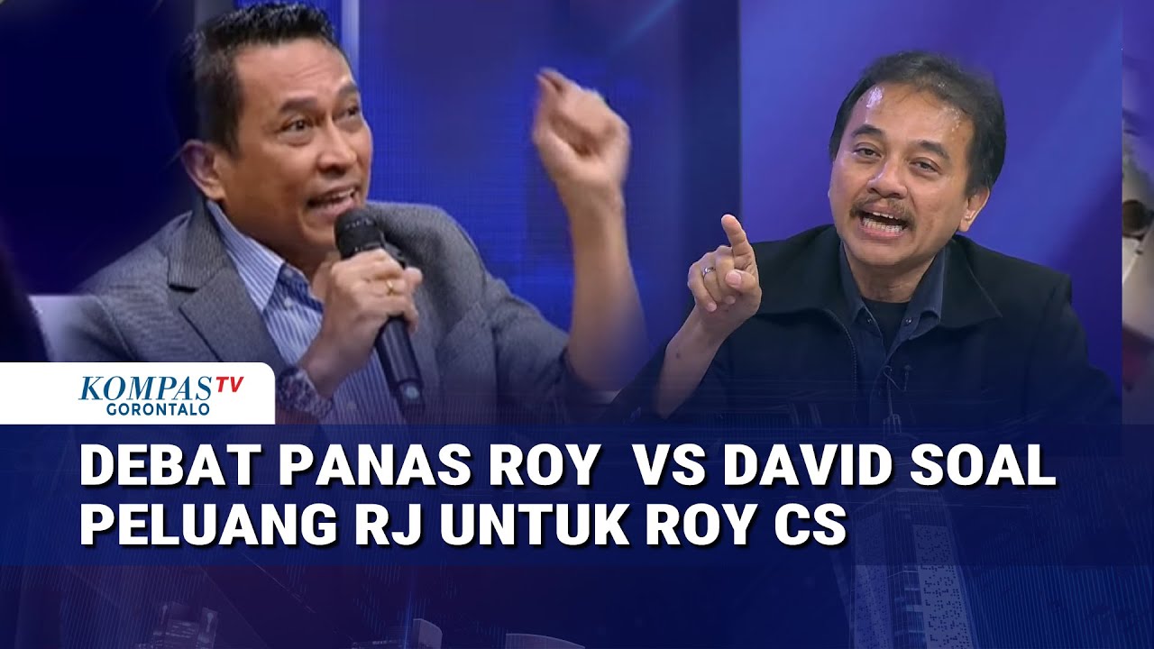 Debat Sengit! Panas Roy Suryo Vs David Pajung soal Peluang Restorative Justice untuk Roy Cs