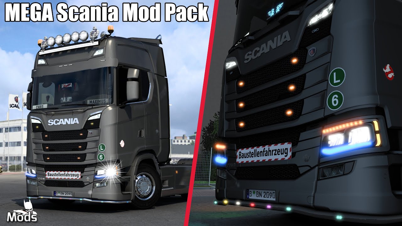 ETS2 1.40 MODS ★ LKW Tuning ▶️ MEGA Scania Mod Pack SCS [Basteln mit Maximus]