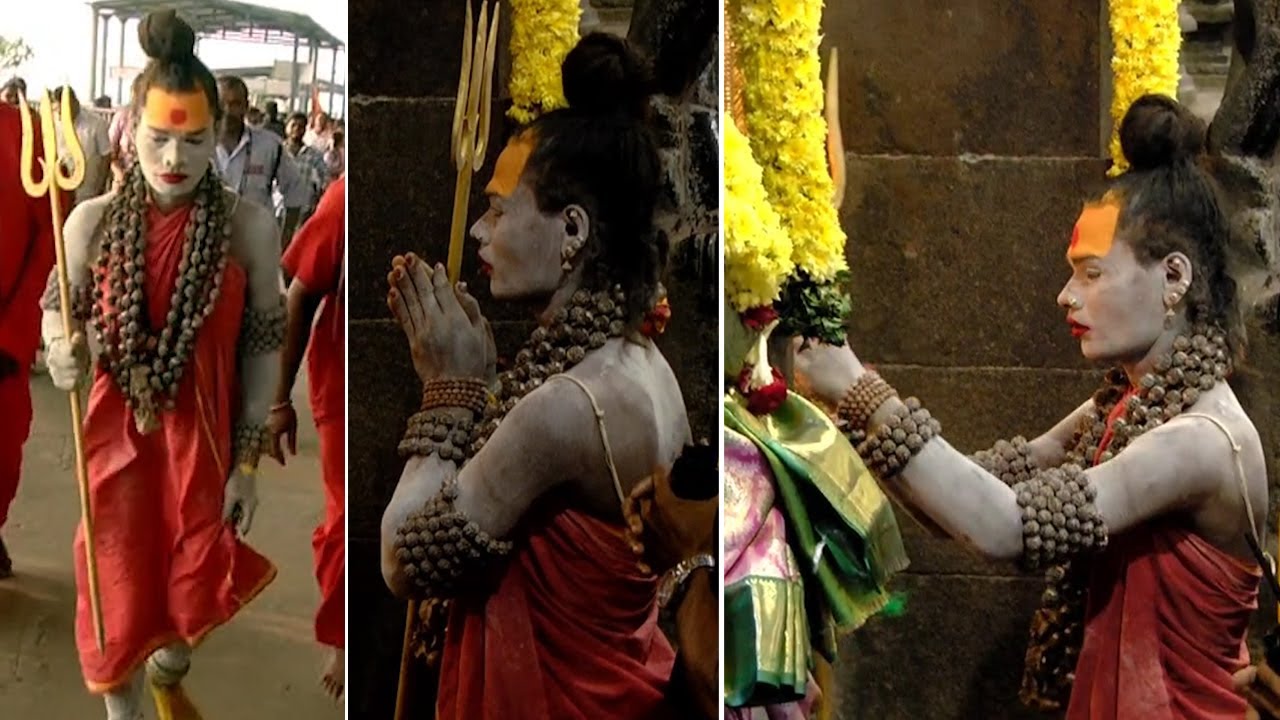 Lady Aghori Naga Sadhu Visits Kanaka Durga Temple @ Viajyawada | Manastars