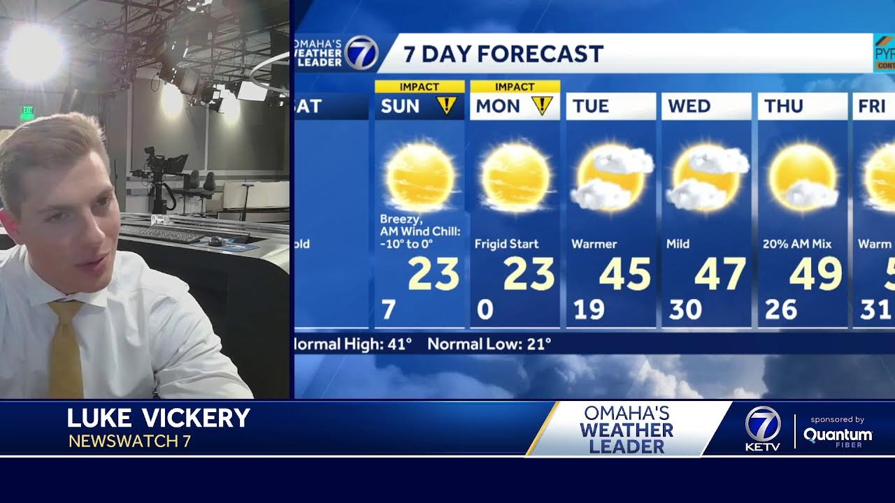 Brutal cold following Thursday's snow