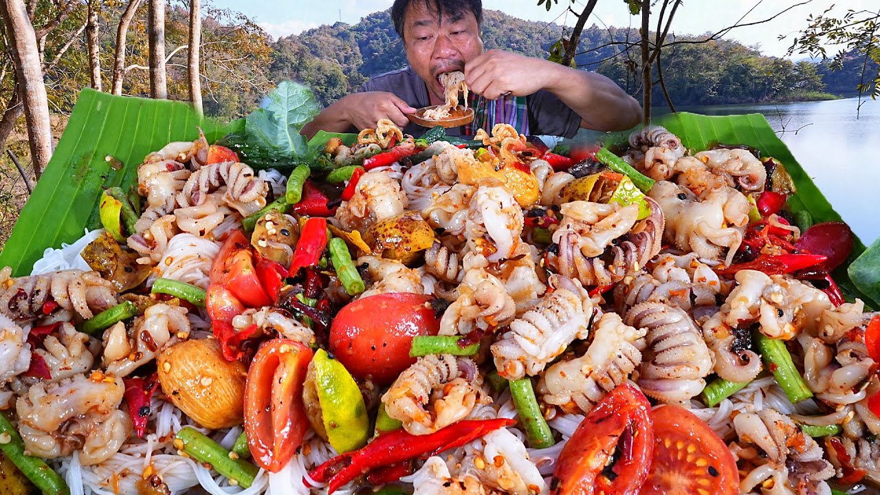 ตำซั่วหนวดหมึกกระดอง ตำเผ็ดๆรสจัดๆน้ำปลาร้าข้นๆ-06-02-2026-