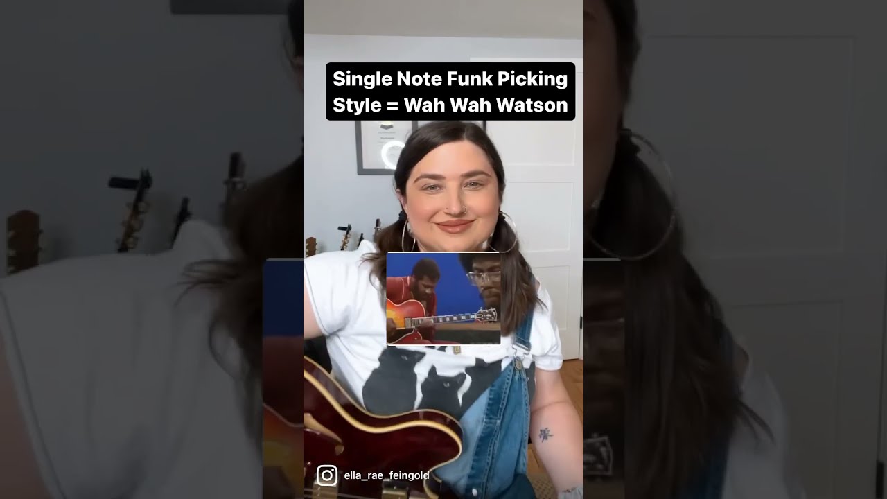 Guitar Lesson - Single Note Funk Picking in the Style of Wah Wah Watson