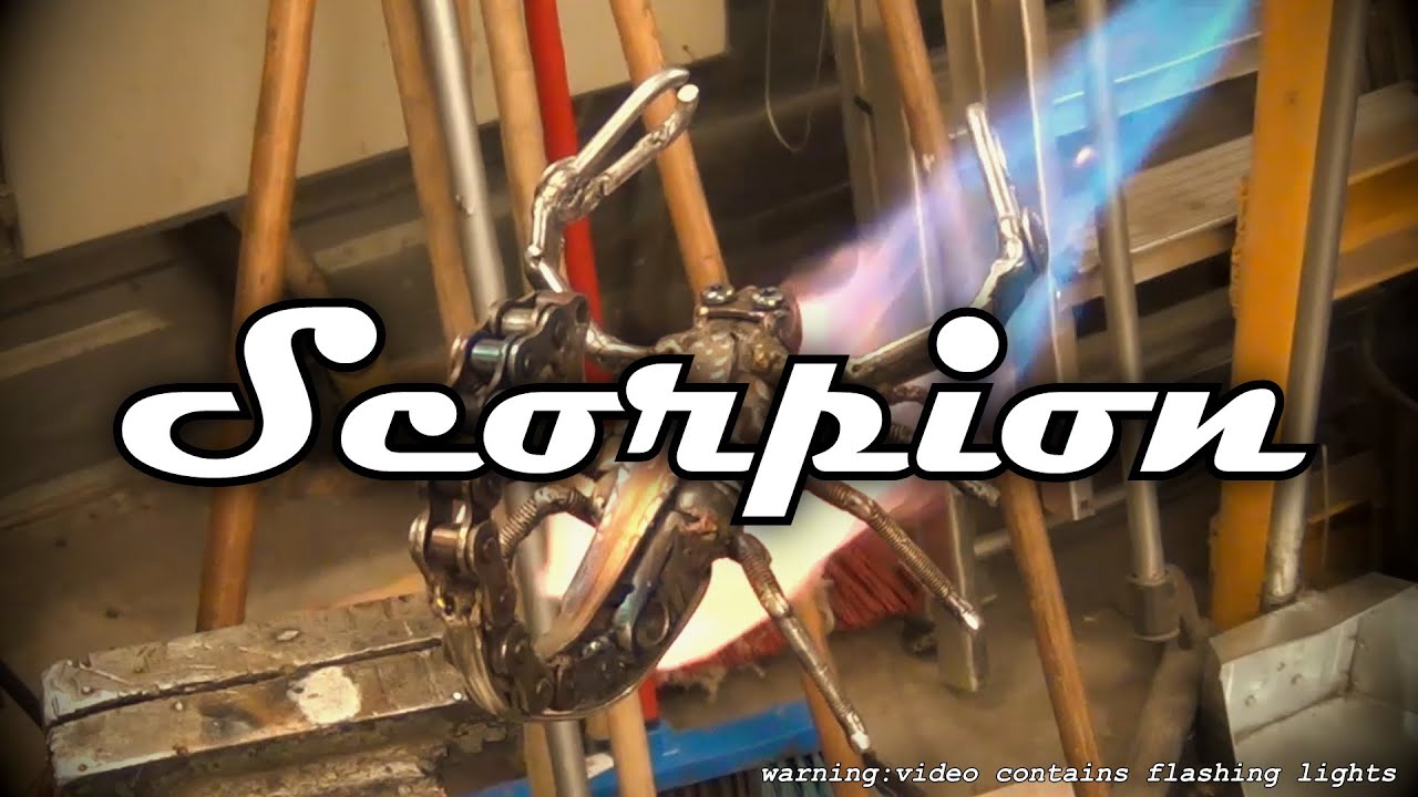 Making a scorpion from a scrap metal / Скорпион из старого металла