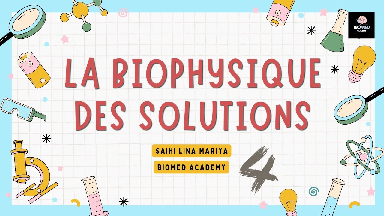 Biophysique des Solutions : La Diffusion | 1ére année Médecine Canstantine